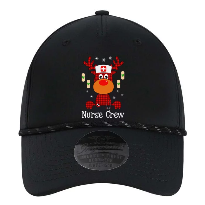 Christmas Buffalo Plaid Reindeer Nurse Crew Moose Christmas Performance The Dyno Cap