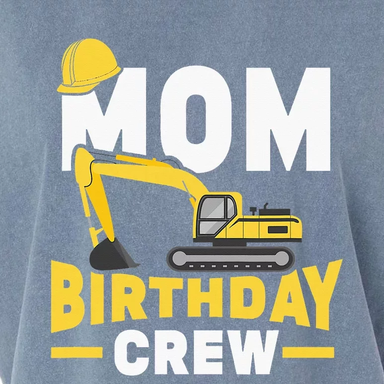 Construction Birthday Party Digger Mom Garment-Dyed Women's Muscle Tee