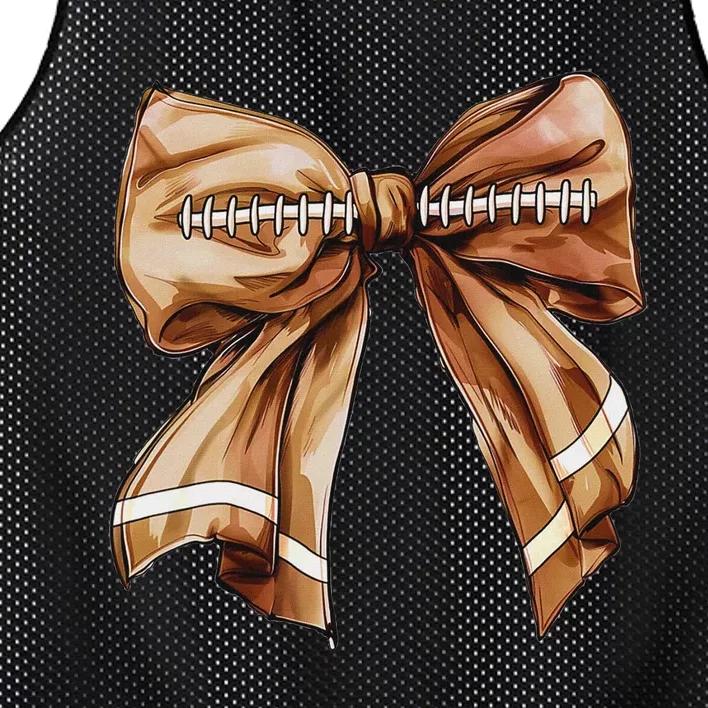 Coquette Bow Pumpkin American Football Thanksgiving Autumn Mesh Reversible Basketball Jersey Tank