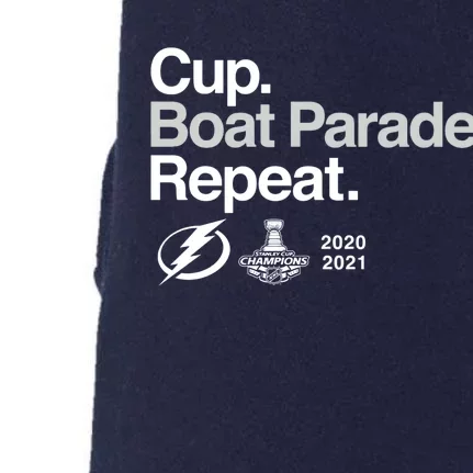 Cup Boat Parade Repeat Doggie 3-End Fleece Hoodie