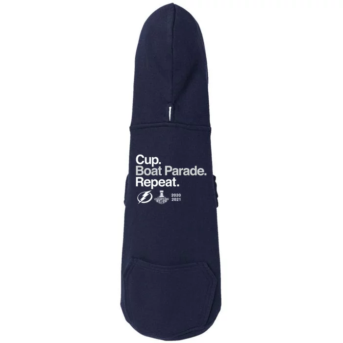 Cup Boat Parade Repeat Doggie 3-End Fleece Hoodie