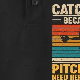 Catcher Because Pitchers Need Heroes Too Baseball Dry Zone Grid Performance Polo