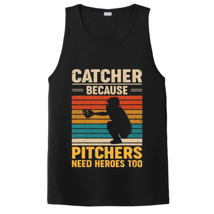 Catcher Because Pitchers Need Heroes Too Baseball Performance Tank