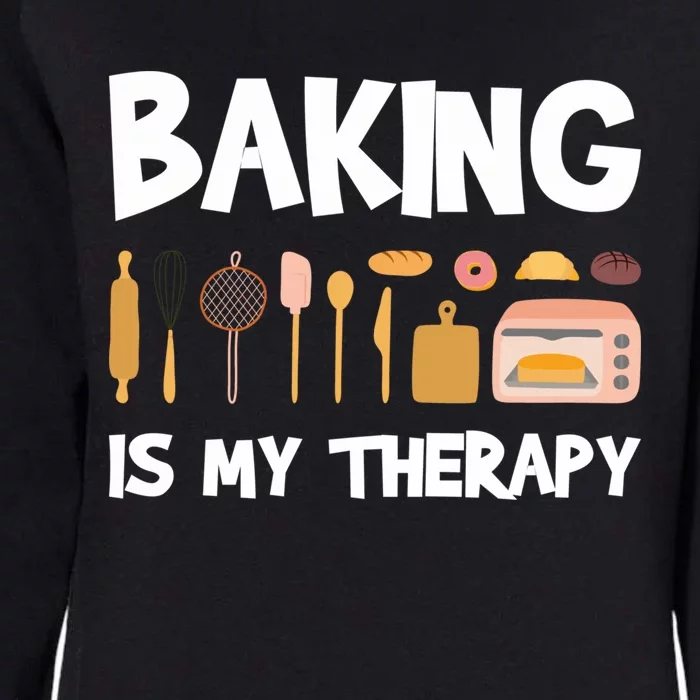 Cake Bakers Pastry Chefs Baking Is My Therapy Cupcake Bakers Meaningful Gift Womens California Wash Sweatshirt