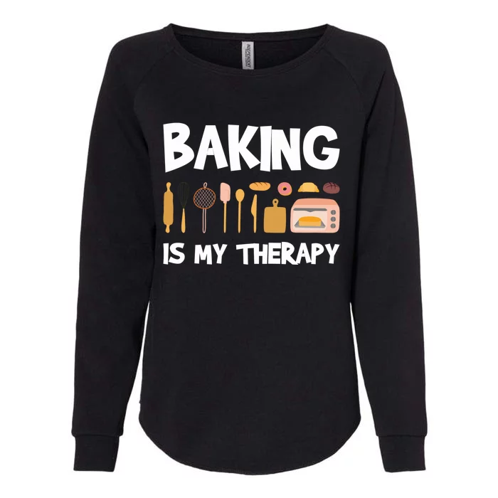 Cake Bakers Pastry Chefs Baking Is My Therapy Cupcake Bakers Meaningful Gift Womens California Wash Sweatshirt