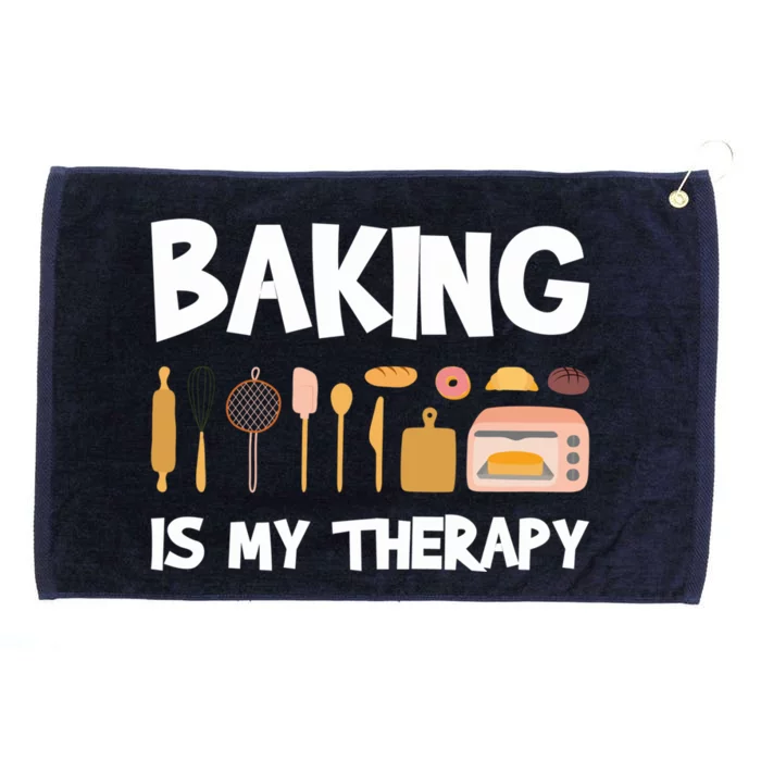 Cake Bakers Pastry Chefs Baking Is My Therapy Cupcake Bakers Meaningful Gift Grommeted Golf Towel