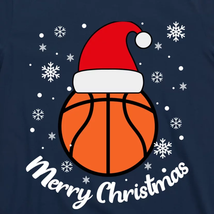 Christmas Basketball Pajamas Basketball Christmas T-Shirt