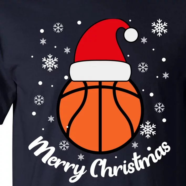 Christmas Basketball Pajamas Basketball Christmas Tall T-Shirt