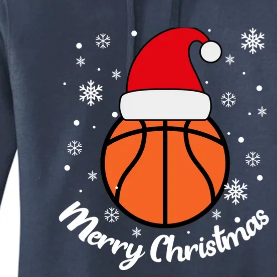 Christmas Basketball Pajamas Basketball Christmas Women's Pullover Hoodie