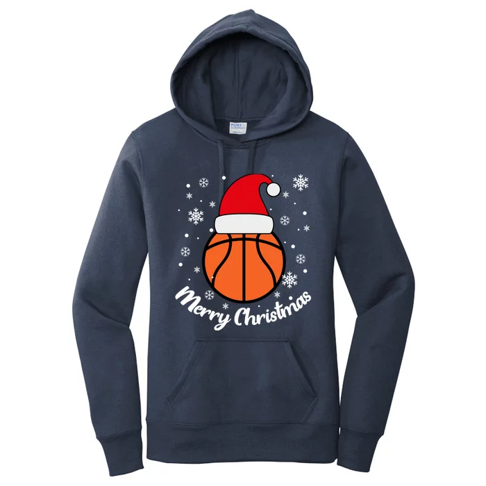 Christmas Basketball Pajamas Basketball Christmas Women's Pullover Hoodie