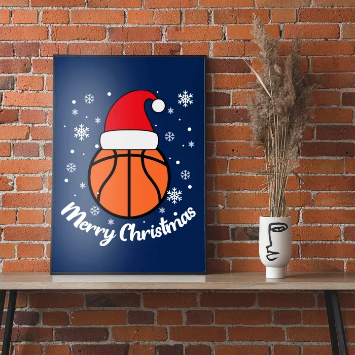 Christmas Basketball Pajamas Basketball Christmas Poster