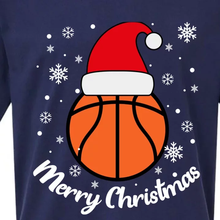 Christmas Basketball Pajamas Basketball Christmas Sueded Cloud Jersey T-Shirt