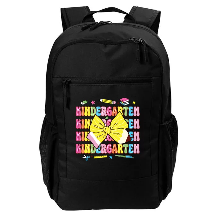 Coquette Bow Pencil Retro Kindergarten Funny Back To School Daily Commute Backpack