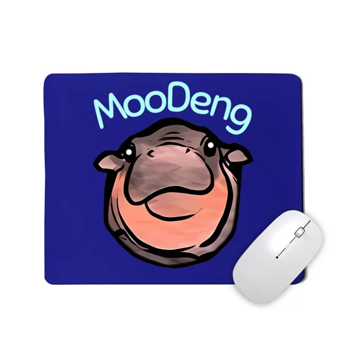 Cute Baby Pygmy Hippo Moodeng Mousepad