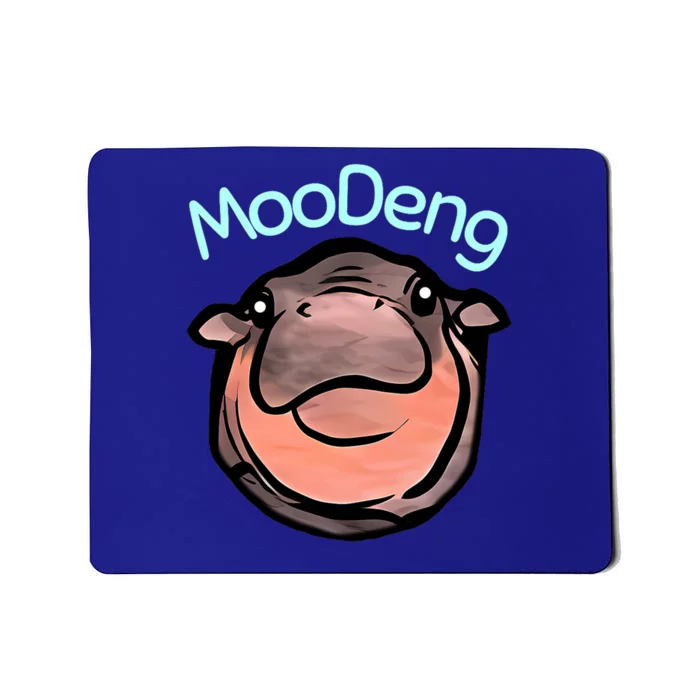 Cute Baby Pygmy Hippo Moodeng Mousepad