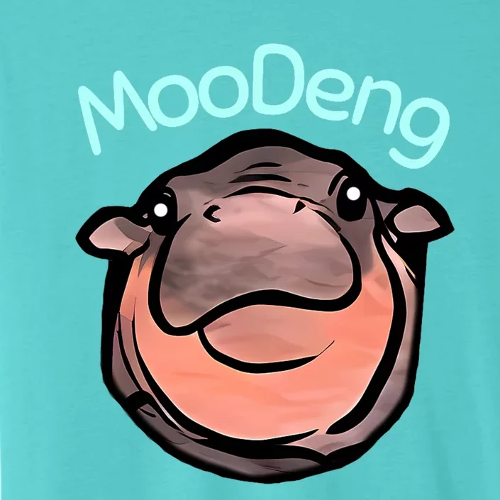 Cute Baby Pygmy Hippo Moodeng ChromaSoft Performance T-Shirt