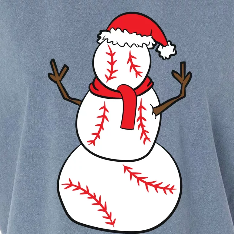 Christmas Baseball Player Gift Christmas Gift Baseball Garment-Dyed Women's Muscle Tee