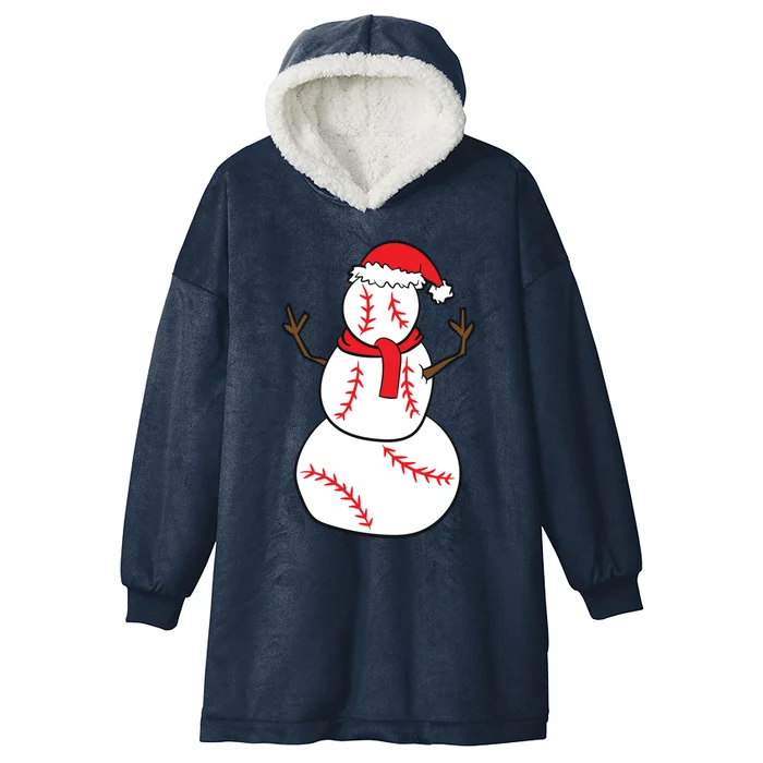 Christmas Baseball Player Gift Christmas Gift Baseball Hooded Wearable Blanket