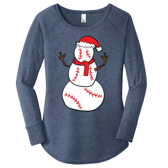 Christmas Baseball Player Gift Christmas Gift Baseball Women's Perfect Tri Tunic Long Sleeve Shirt