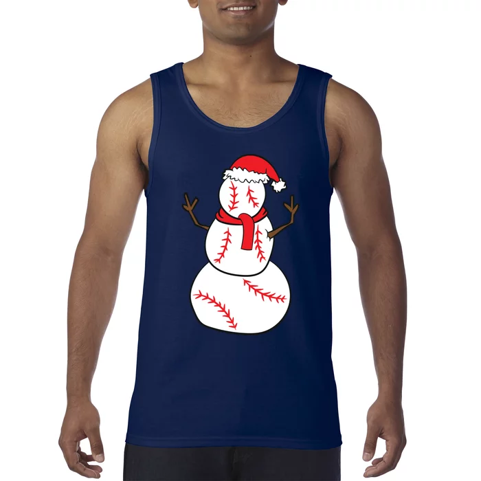 Christmas Baseball Player Gift Christmas Gift Baseball Tank Top