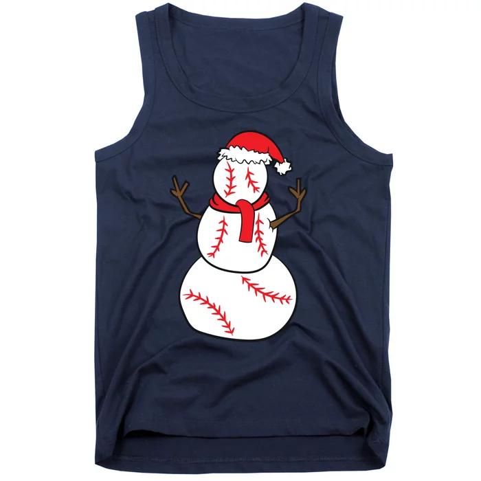 Christmas Baseball Player Gift Christmas Gift Baseball Tank Top