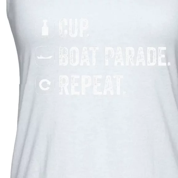 Cup Boat Parade Repeat hockey fans Ladies Essential Flowy Tank