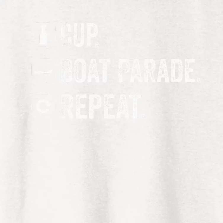 Cup Boat Parade Repeat hockey fans Women's Crop Top Tee