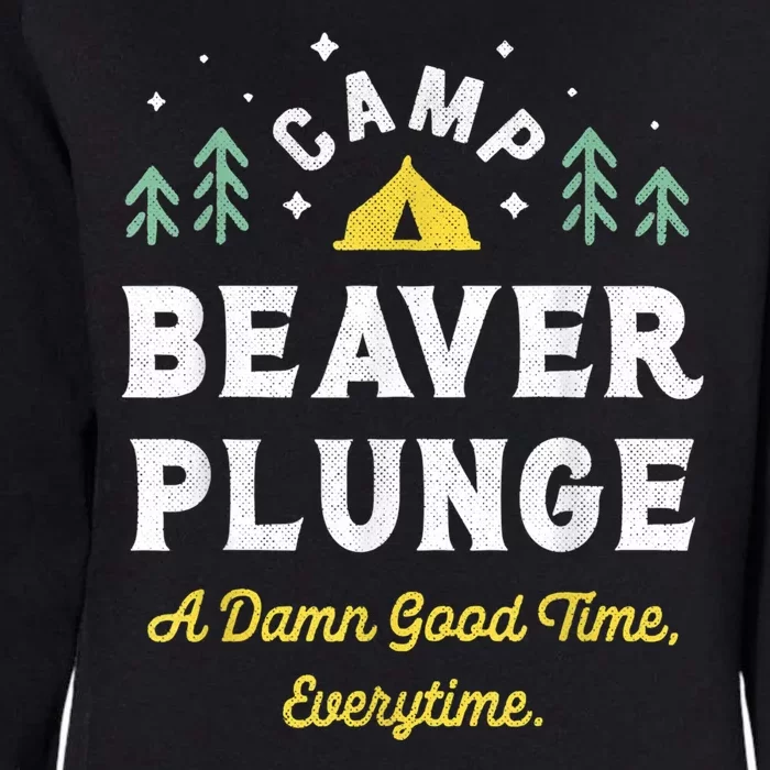 Camp Beaver Plunge Womens California Wash Sweatshirt