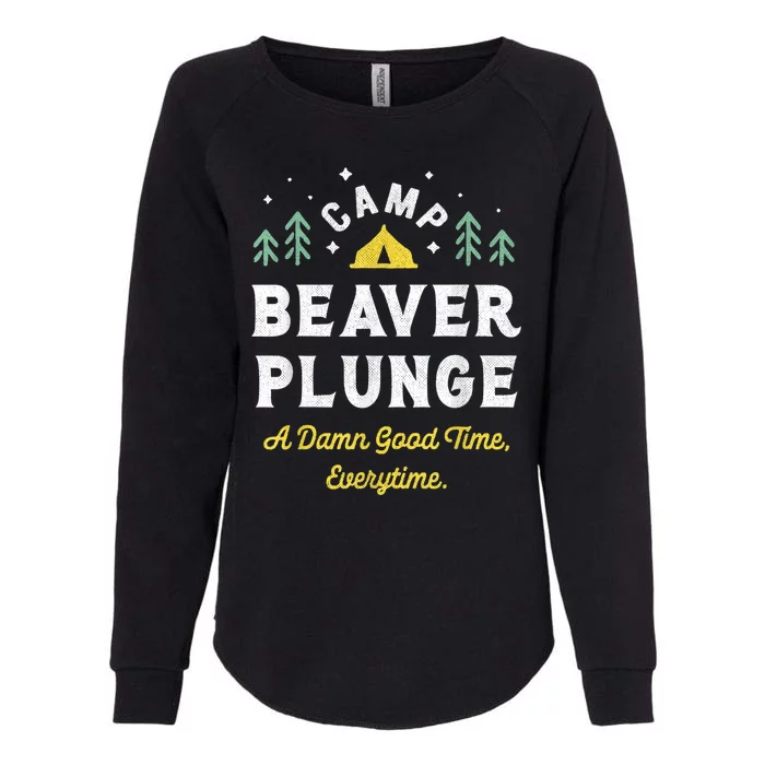 Camp Beaver Plunge Womens California Wash Sweatshirt