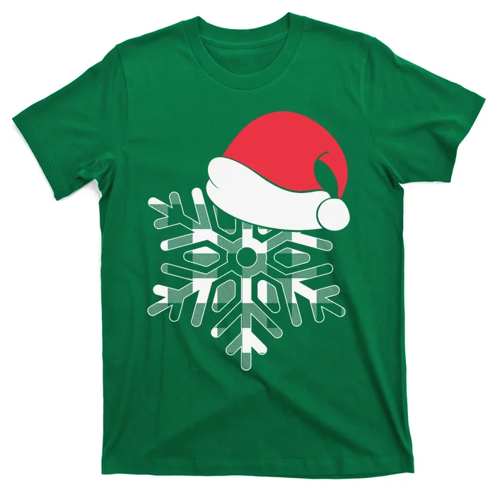 Christmas Buffalo Plaid Snowflake T-Shirt