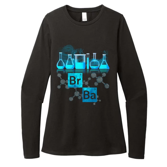 Chemistry Beakers Periodic Table Elements Br Ba Womens CVC Long Sleeve Shirt