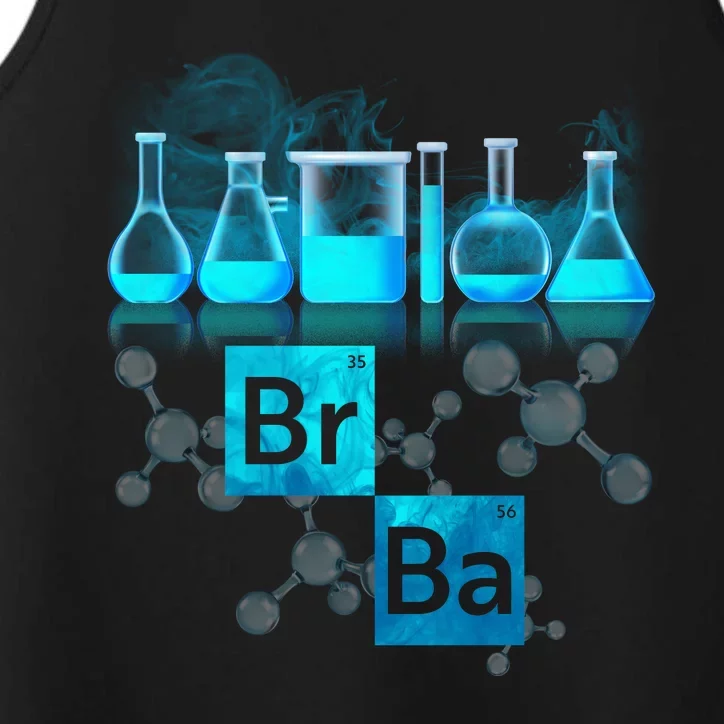 Chemistry Beakers Periodic Table Elements Br Ba Performance Tank