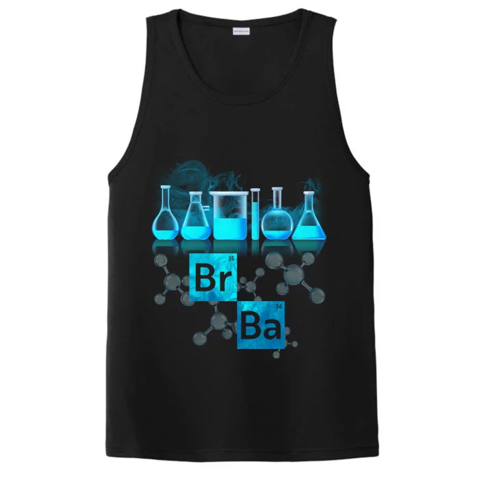 Chemistry Beakers Periodic Table Elements Br Ba Performance Tank