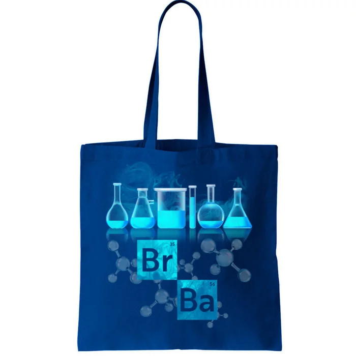 Chemistry Beakers Periodic Table Elements Br Ba Tote Bag