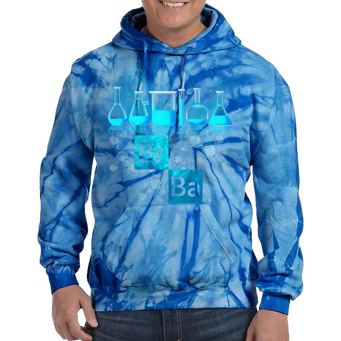 Chemistry Beakers Periodic Table Elements Br Ba Tie Dye Hoodie