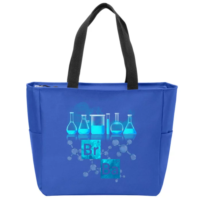 Chemistry Beakers Periodic Table Elements Br Ba Zip Tote Bag