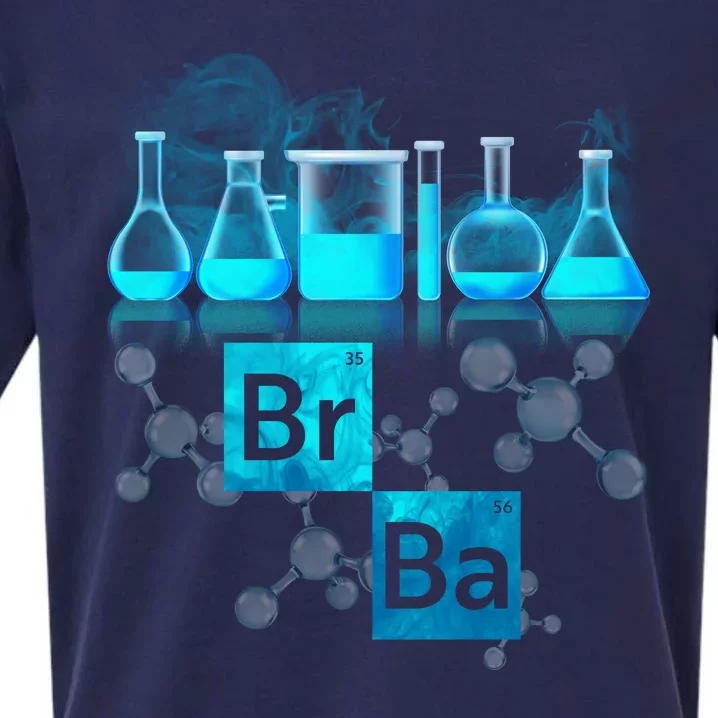 Chemistry Beakers Periodic Table Elements Br Ba Sueded Cloud Jersey T-Shirt