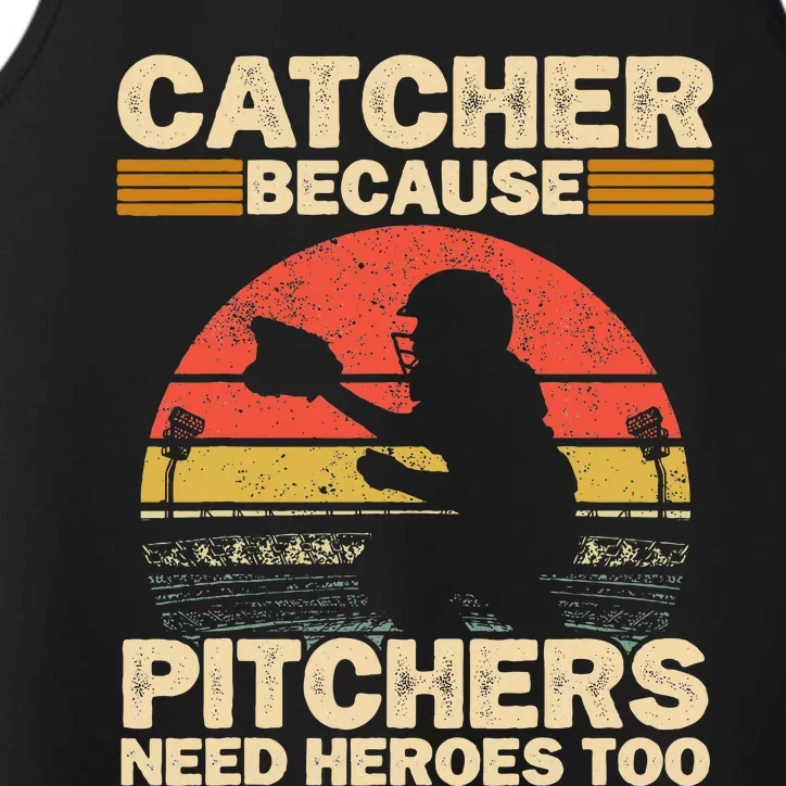 Catcher Because Pitchers Need Heroes Too Baseball Performance Tank