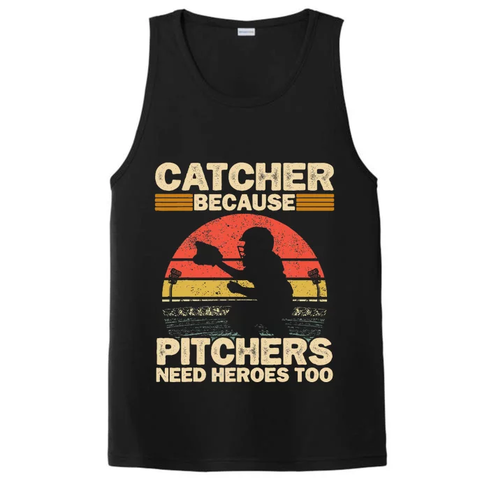 Catcher Because Pitchers Need Heroes Too Baseball Performance Tank