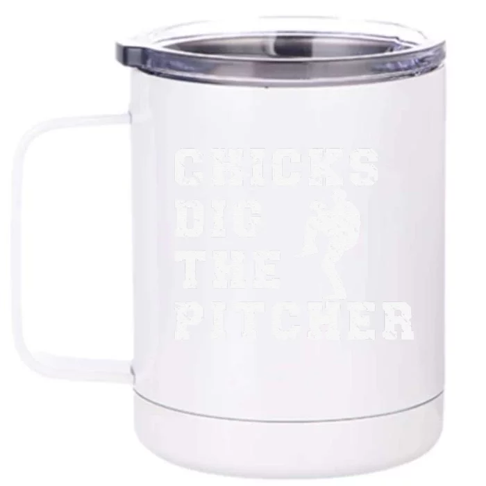 Catcher Because Pitchers Need Heroes Too Baseball Front & Back 12oz Stainless Steel Tumbler Cup