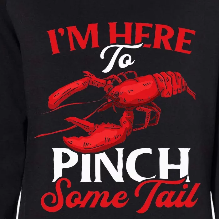 Crawfish Boil Party Pinching Fun Crayfish Tail Pincher Womens California Wash Sweatshirt