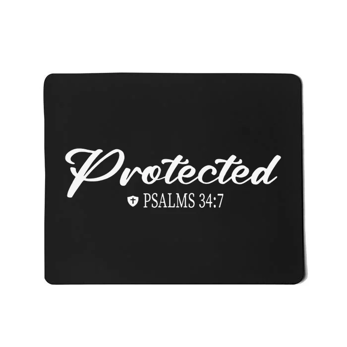 CHRISTIAN BIBLE PSALMS 347 PROTECTED Mousepad