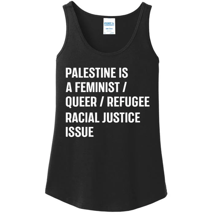 Cory Booker Palestine Is A Feminist Queer Refugee Racial Justice Issue Ladies Essential Tank