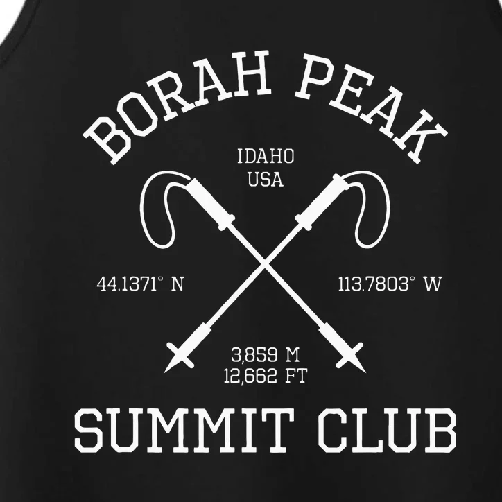 Climbed Borah Peak Summit Club Hike Idaho Usa Hiking Performance Tank