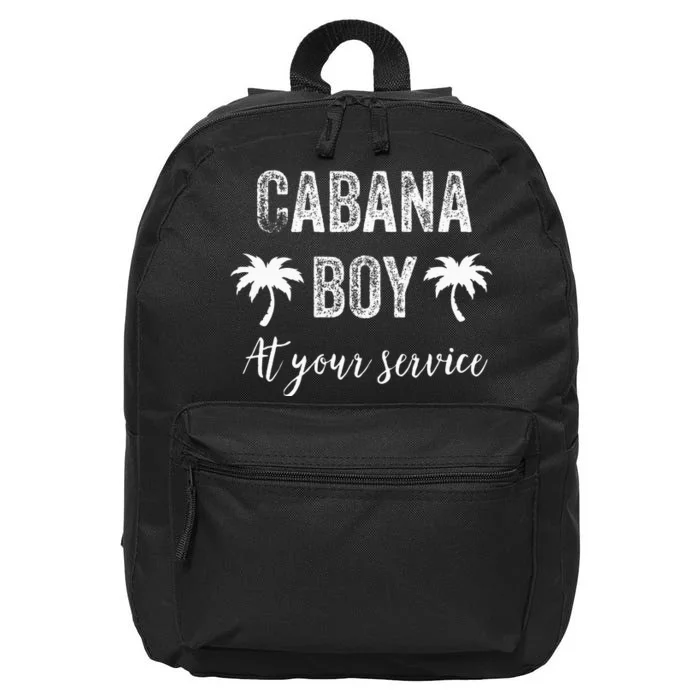 Cabana Boy Pool Party Bartender 16 in Basic Backpack