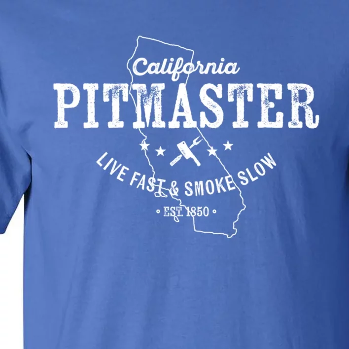 California Bbq Pitmaster For Meat Smoking Grilling Dad Gift Tall T-Shirt