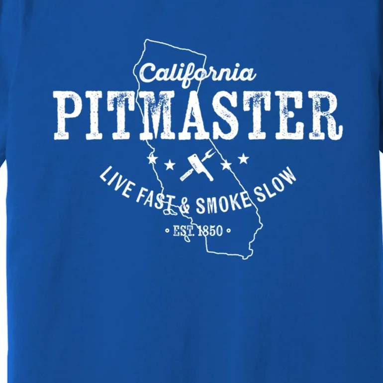 California Bbq Pitmaster For Meat Smoking Grilling Dad Gift Premium T-Shirt