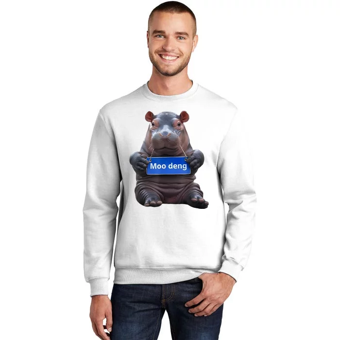 Cute Baby Pygmy Hippo Moo Deng Sweatshirt