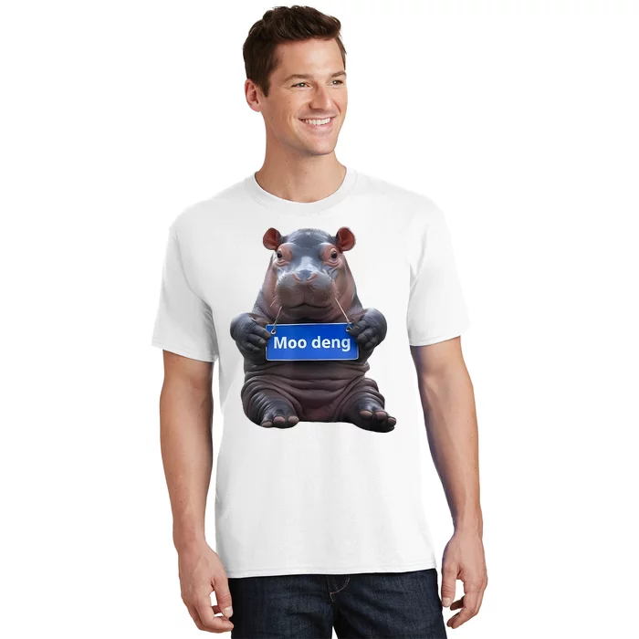 Cute Baby Pygmy Hippo Moo Deng T-Shirt