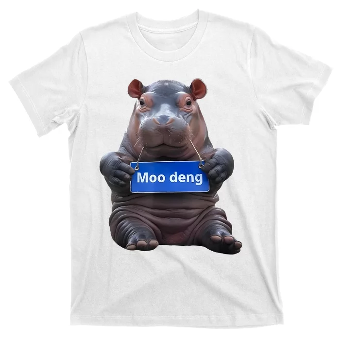 Cute Baby Pygmy Hippo Moo Deng T-Shirt